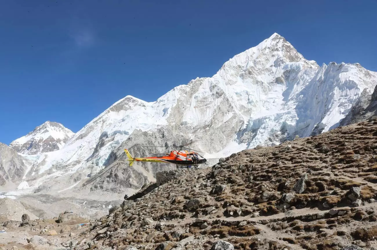 Everest Trek Return by Helicopter