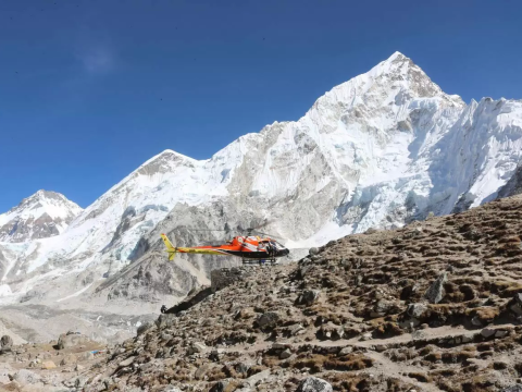 Everest Trek Return by Helicopter