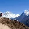 Mt Everest and Ama Dablam ahead